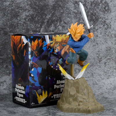 📦 Trunks - Dragon Ball Z - Absolute Perfection Figure - (10cm width-15cm length-20cm height) - With Box (Box Health: 10/10)